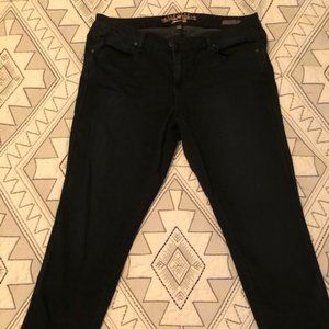 Melissa Mccarthy Seven7 Jeans black jegging 16